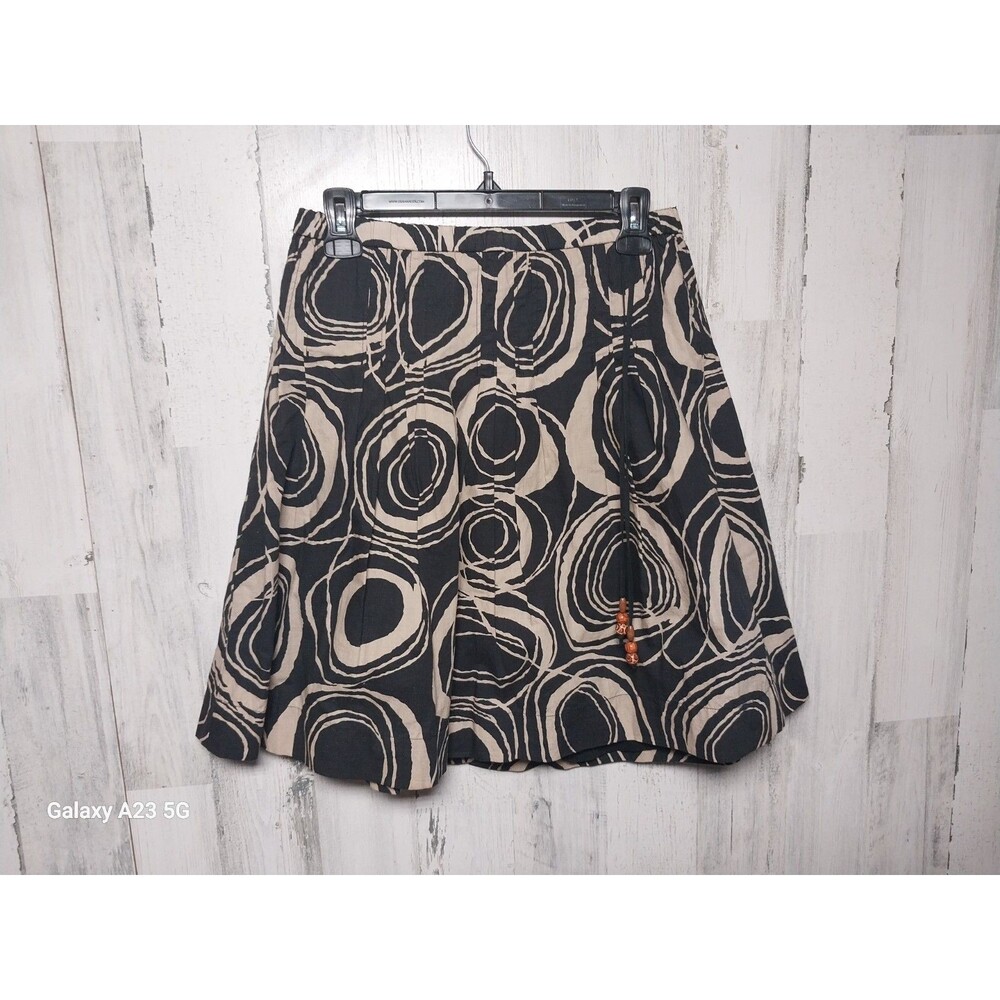 Old Navy Skirt Womens 1 Low Waist Elastic Pull On Beaded Tie Pleats